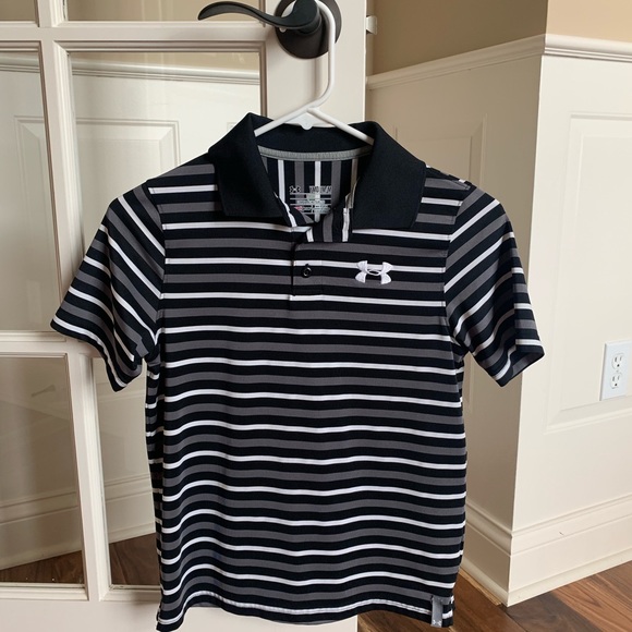 under armour striped golf shirts